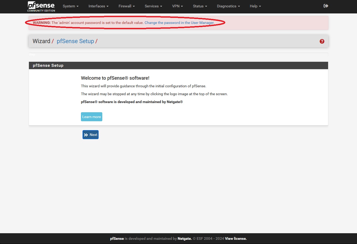 Configuração PfSense