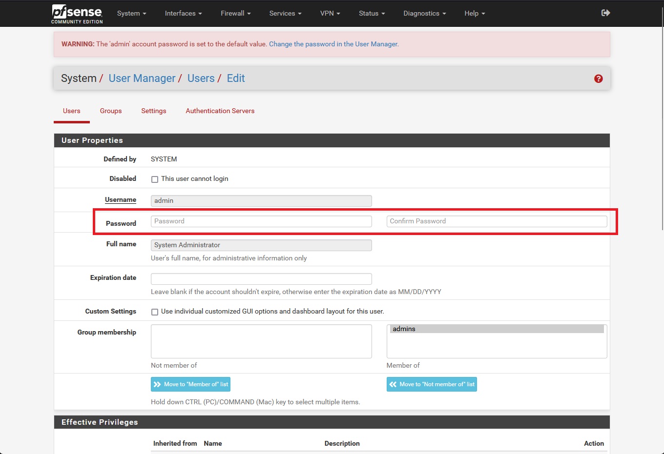 Configuração PfSense