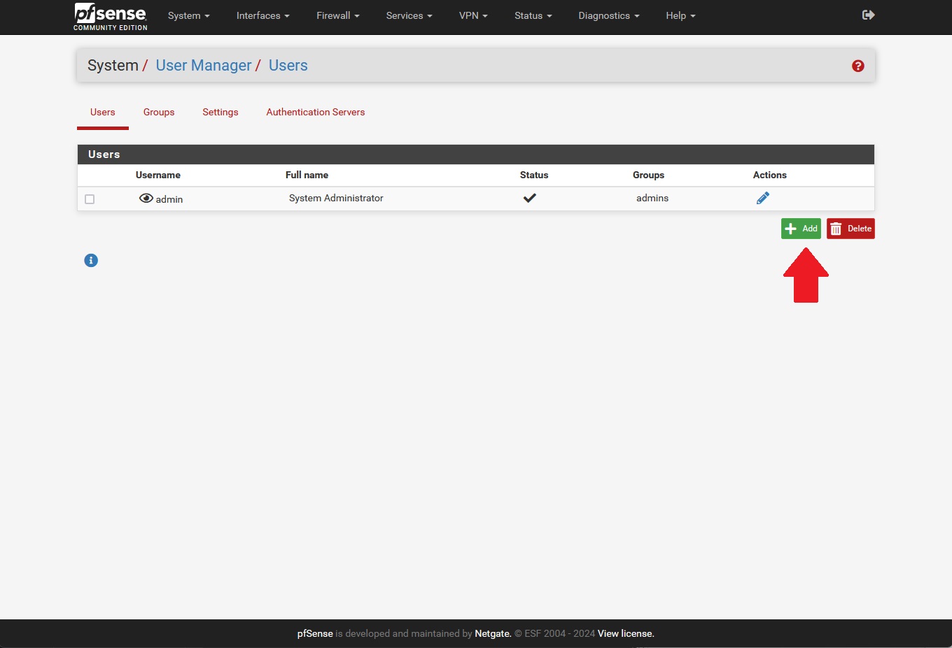 Configuração PfSense