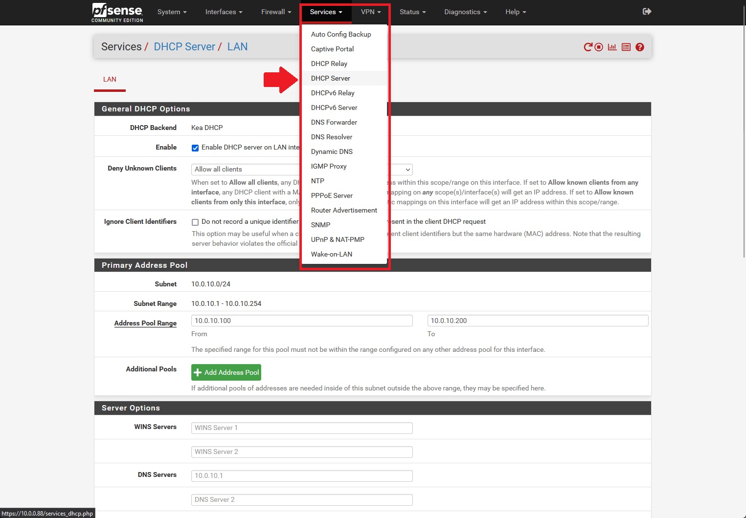 Configuração PfSense