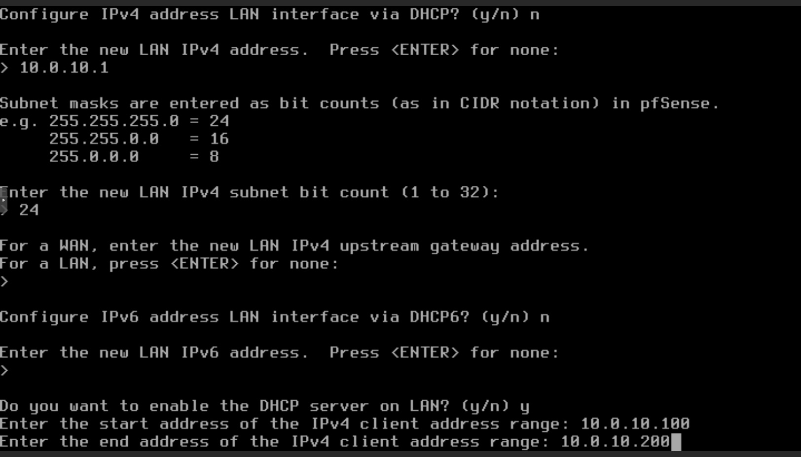 Configuração PfSense